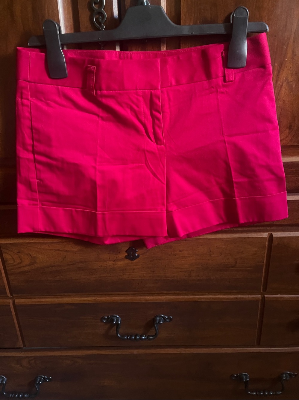Express Bright Pink High-Waist Tailored Shorts